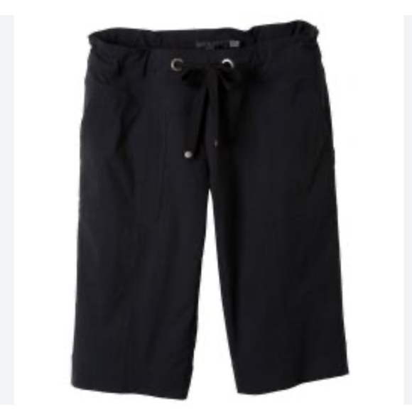 prAna Bliss Knickers Women's-Black Pockets Activewear Trekking Hiking Sz S - Picture 2 of 10